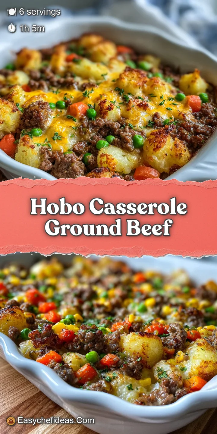 Close-up shot of a hearty ground beef casserole, highlighting the steam rising from the savory layers of meat and vegetables.