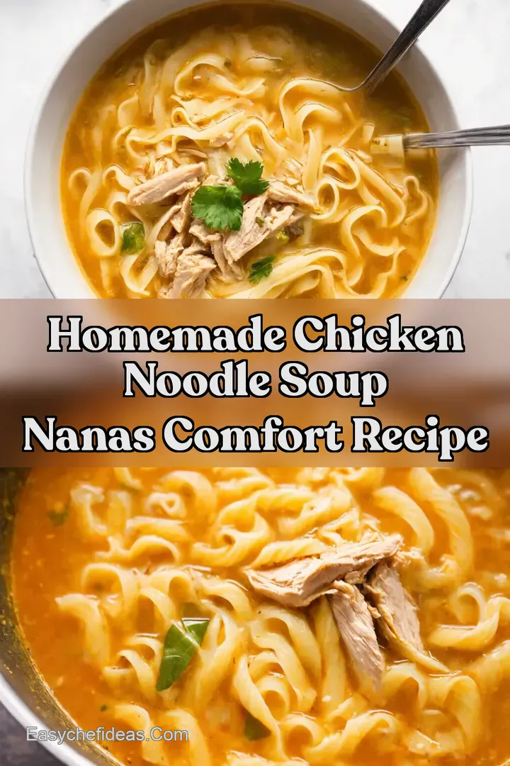 Homemade Chicken Noodle Soup Nanas Comfort Recipe