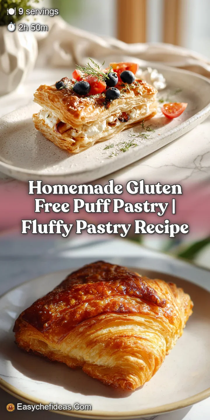 Crisp, golden puff pastry layers with a tantalizingly airy texture, lightly browned edges visible.