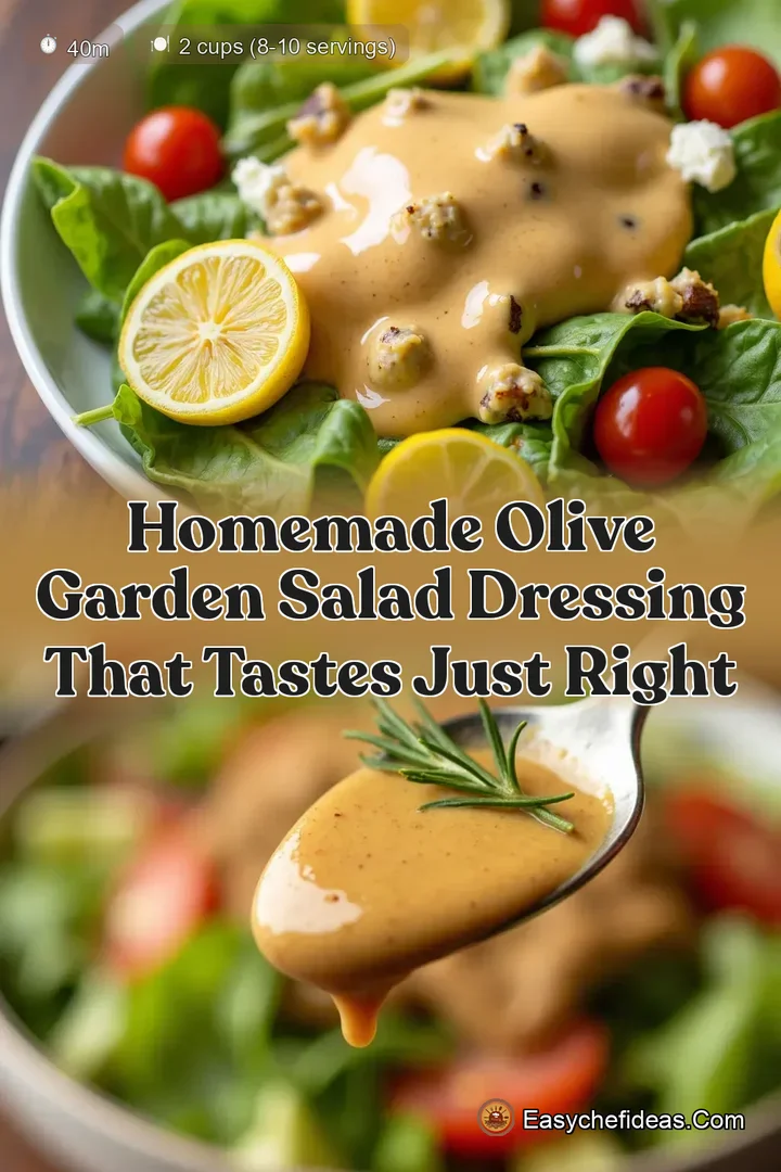 Homemade Olive Garden Salad Dressing That Tastes Just Right
