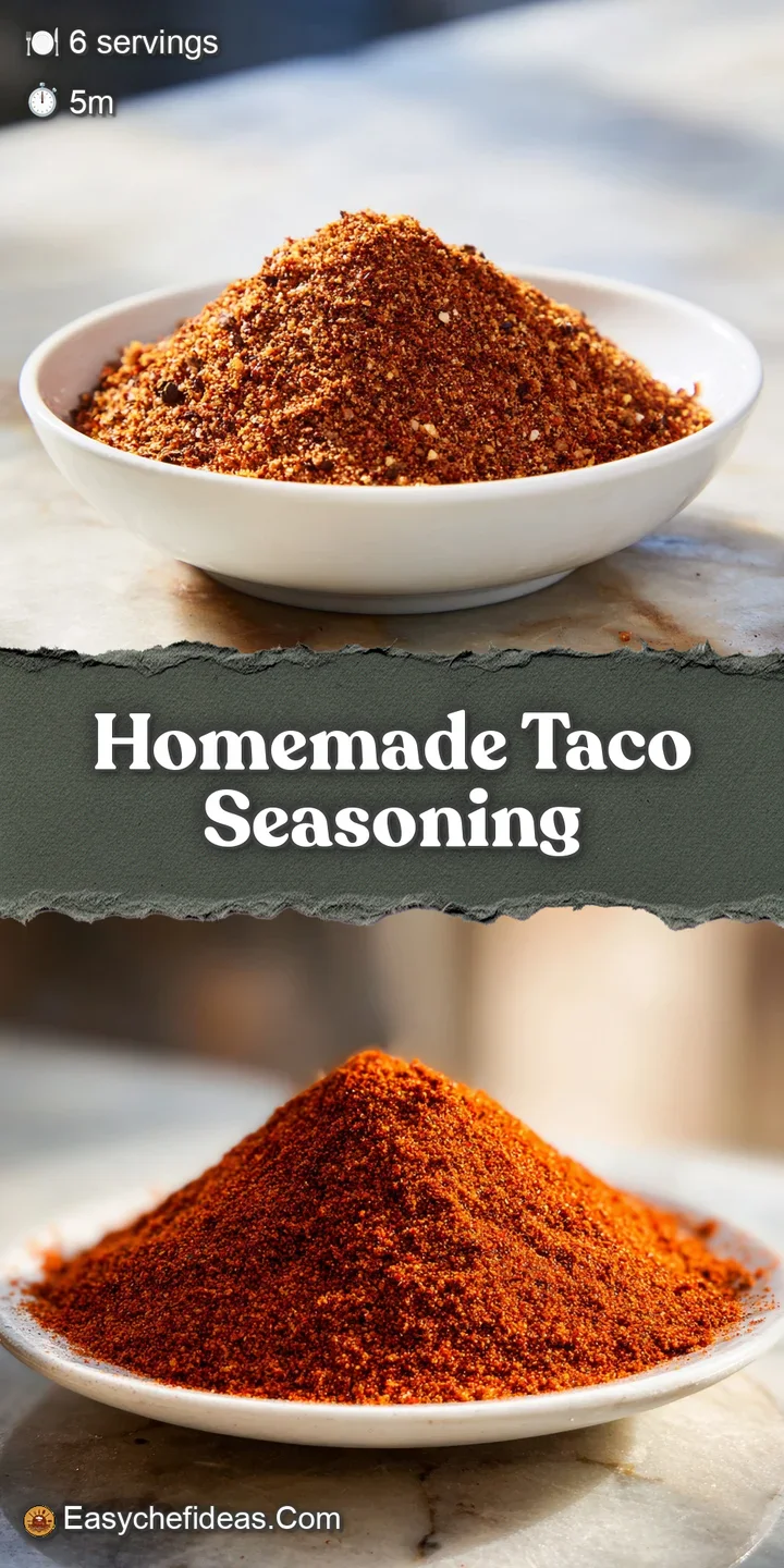 Close-up of coarse, homemade taco seasoning showing a mix of warm reds, browns, and greens, hinting at robust flavor.