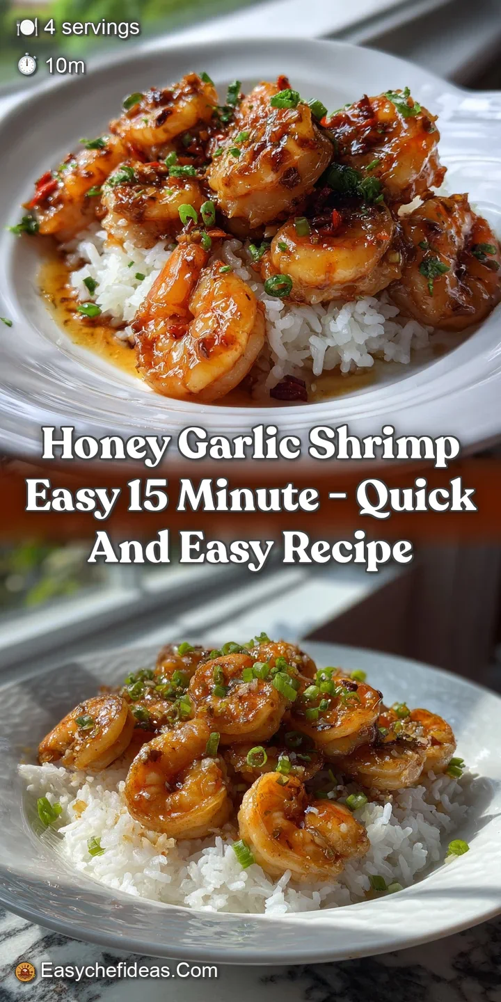 Honey Garlic Shrimp Easy 15 Minute - Quick and Easy Recipe