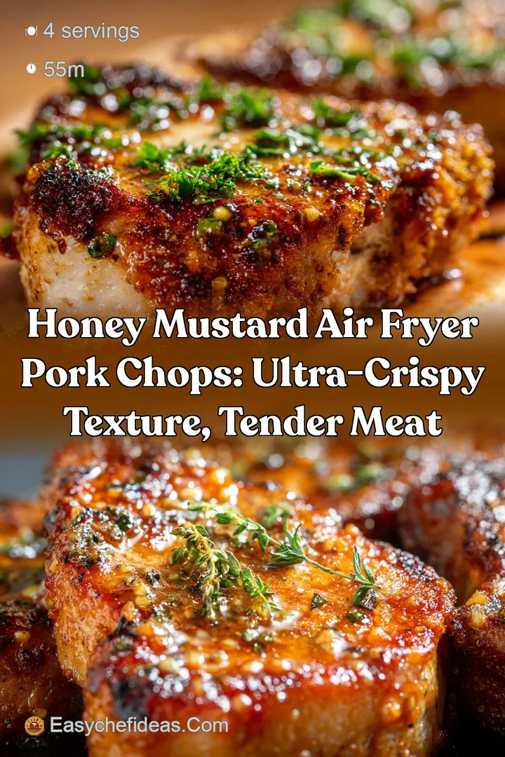 Honey Mustard Air Fryer Pork Chops: Ultra-Crispy Texture Tender Meat