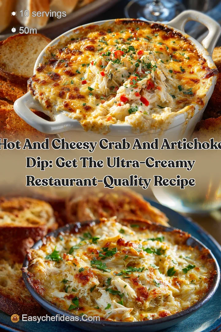Hot and Cheesy Crab and Artichoke Dip: Get the Ultra-Creamy Restaurant-Quality Recipe