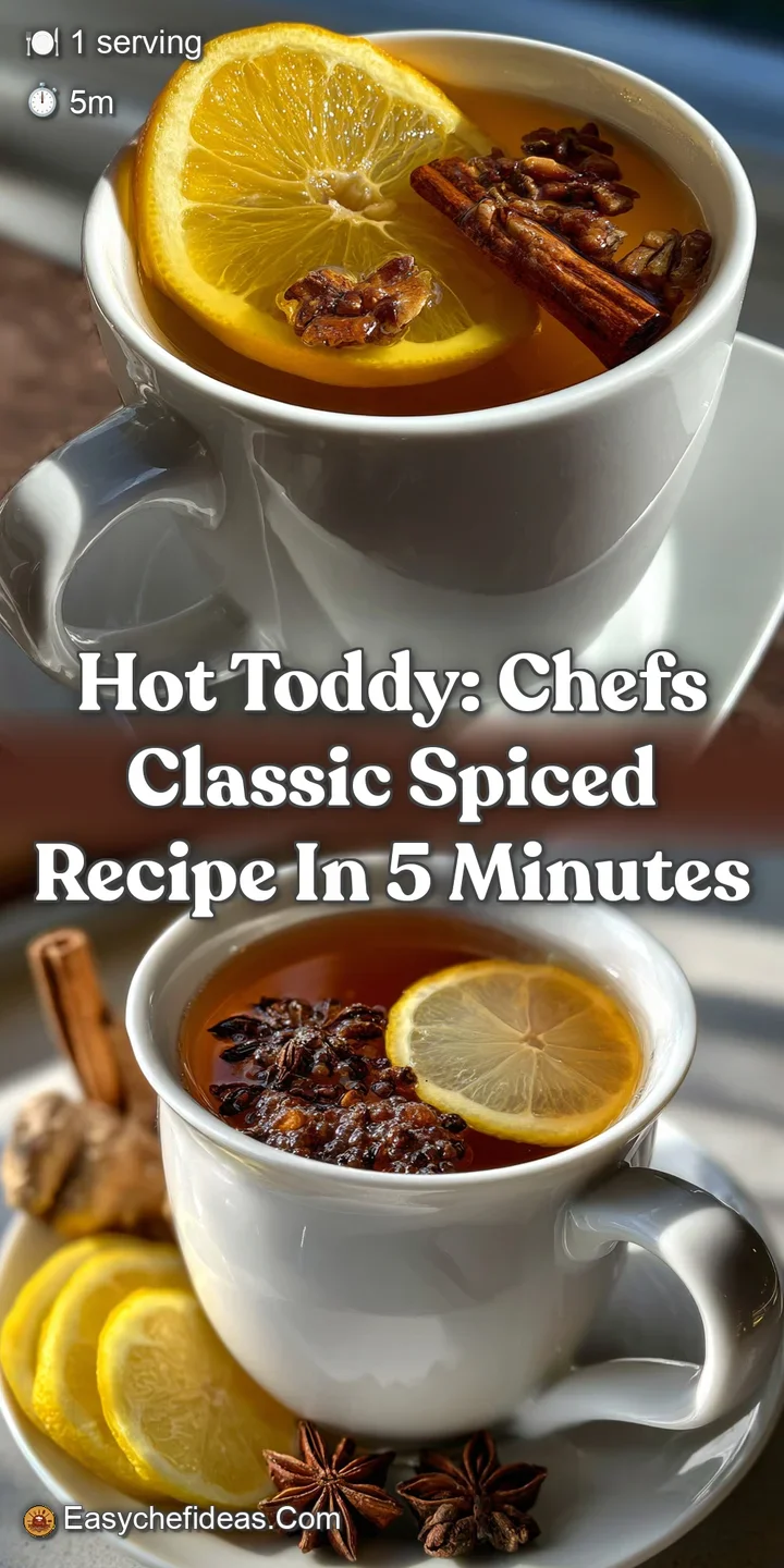 Hot Toddy: Chefs Classic Spiced Recipe in 5 Minutes