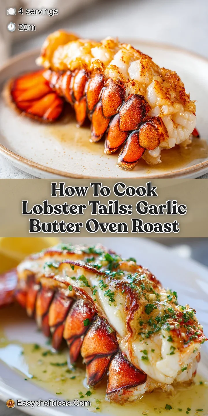 Close-up of a tender lobster tail, its shell a vibrant red, with steam rising, hinting at the sweet and juicy meat inside.