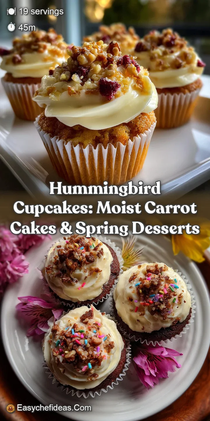 Moist, golden cupcake with a creamy, swirled frosting. Garnished with a juicy pineapple chunk and a sprinkle of chopped pe...