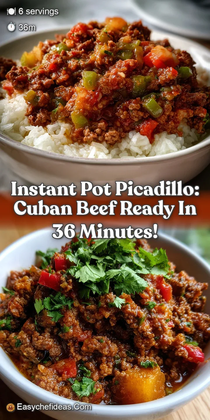 Instant Pot Picadillo: Cuban Beef Ready in 36 Minutes!