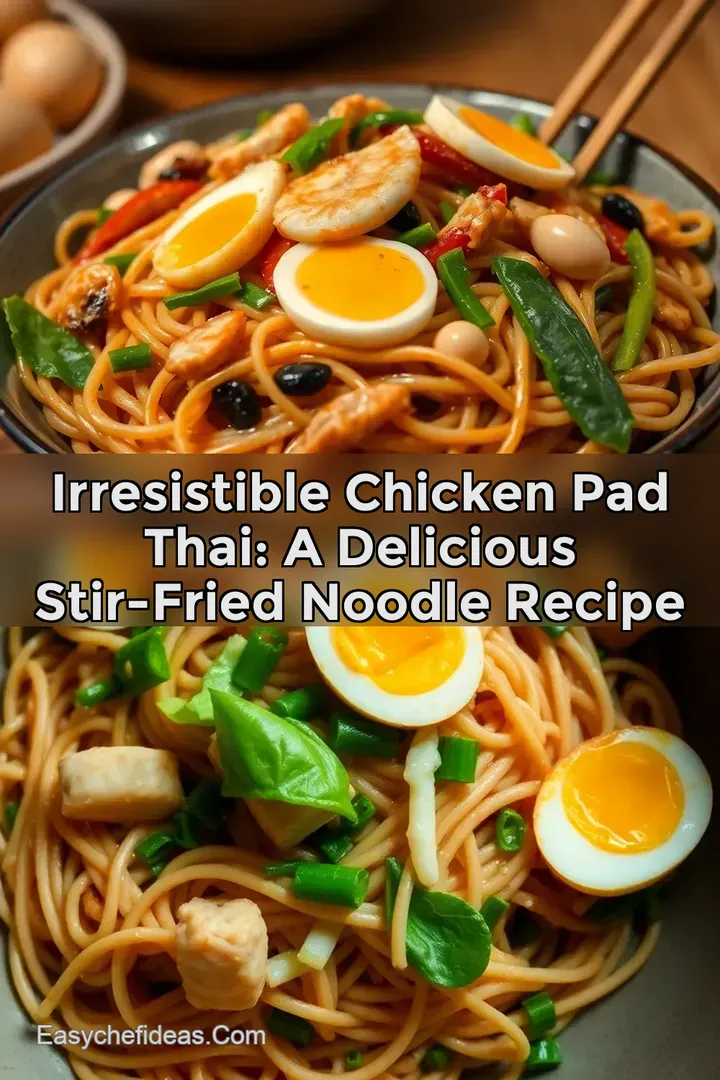 Irresistible Chicken Pad Thai: A Delicious Stir-Fried Noodle Recipe