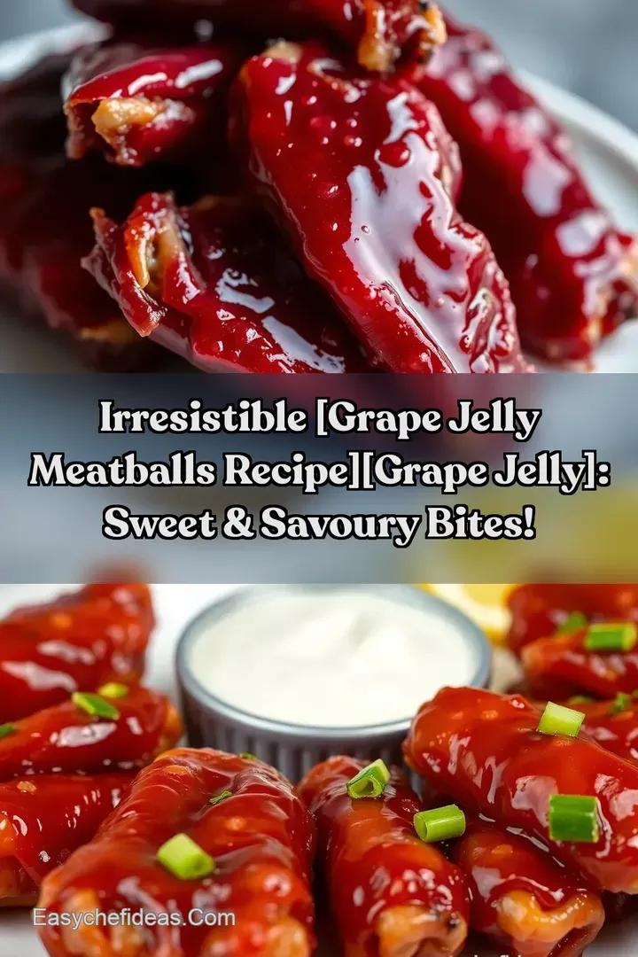 Irresistible [Grape Jelly Meatballs Recipe][Grape Jelly]: Sweet & Savoury Bites!
