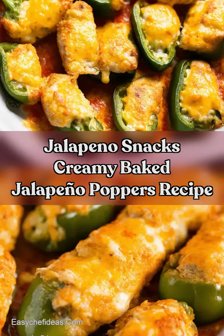 Jalapeno Snacks Creamy Baked Jalape&ntilde;o Poppers Recipe