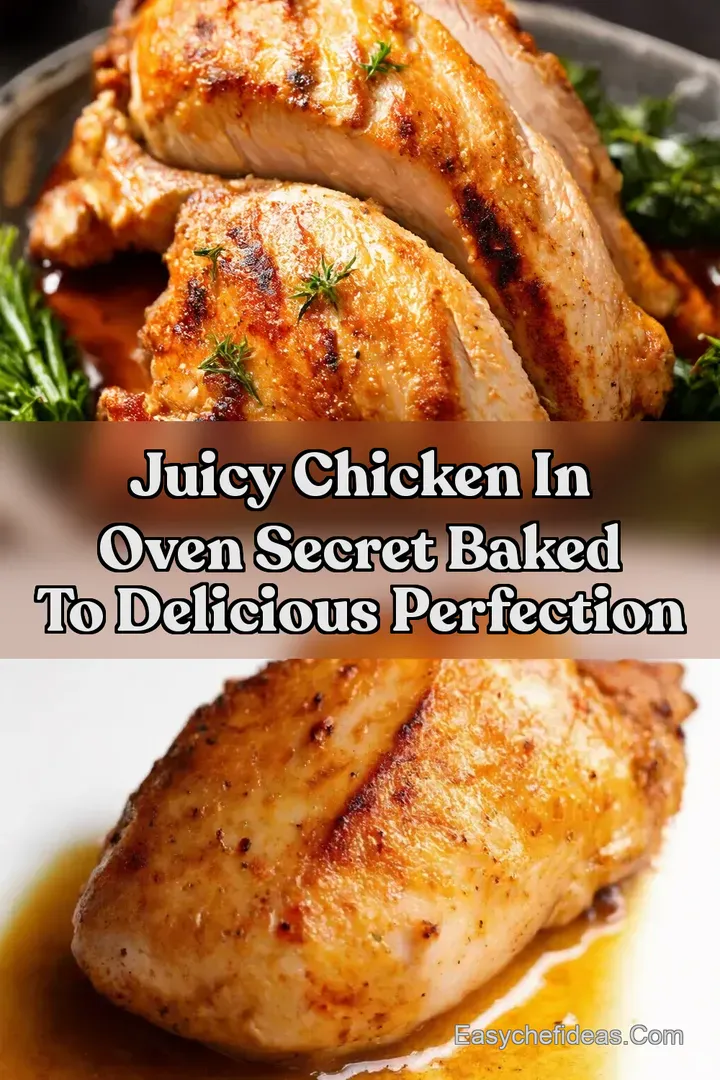 Juicy Chicken In Oven Secret Baked to Delicious Perfection