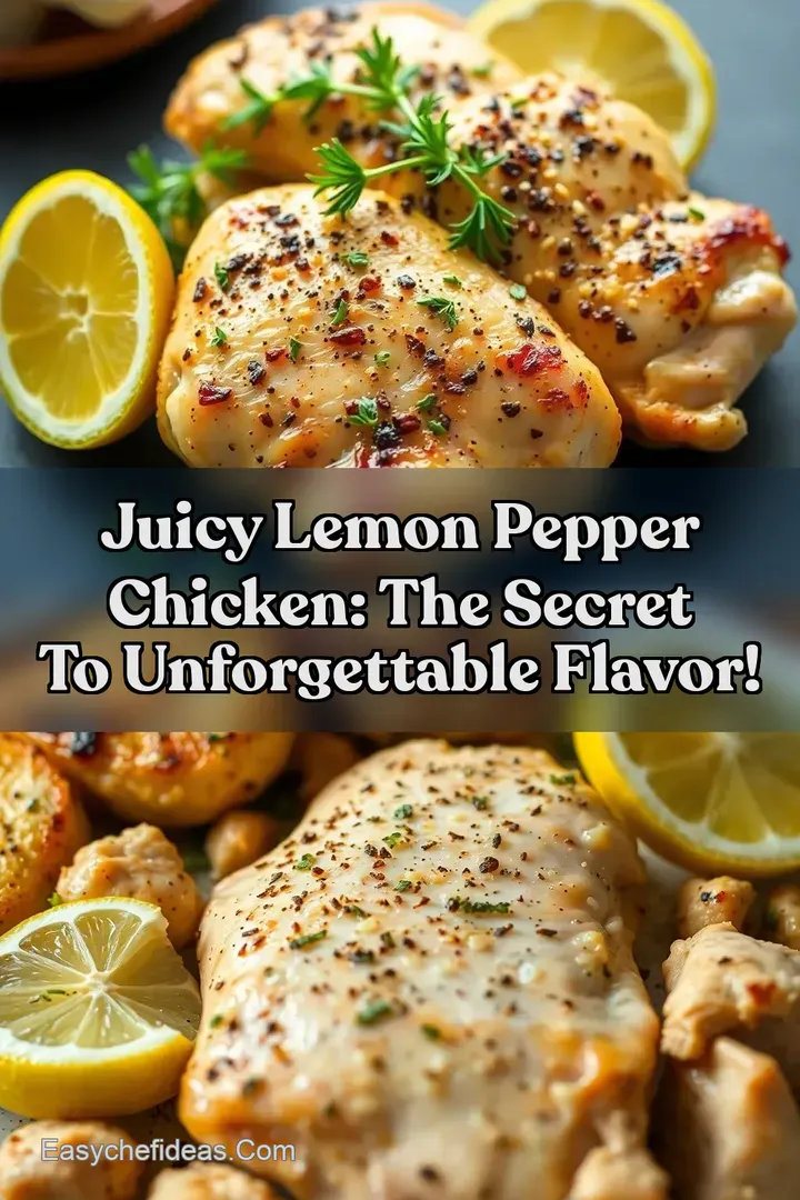 Juicy Lemon Pepper Chicken: The Secret To Unforgettable Flavor!