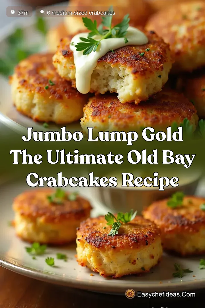 Jumbo Lump Gold The Ultimate Old Bay Crabcakes Recipe