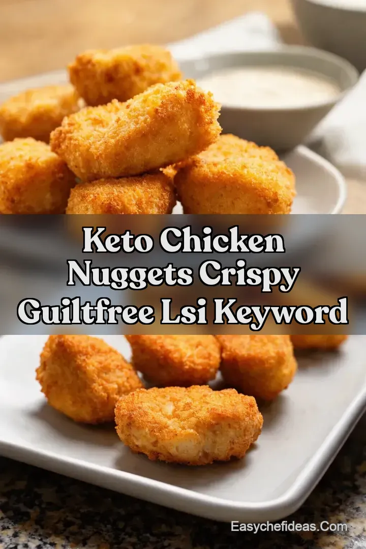 Keto Chicken Nuggets Crispy GuiltFree LSI keyword