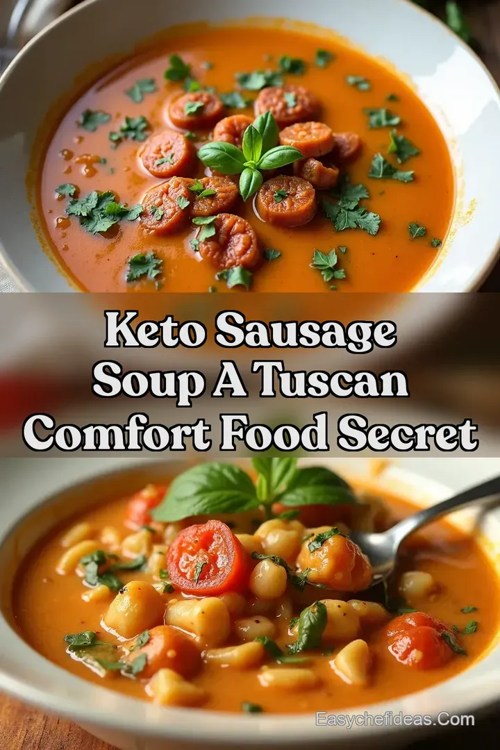 Keto Sausage Soup A Tuscan Comfort Food Secret