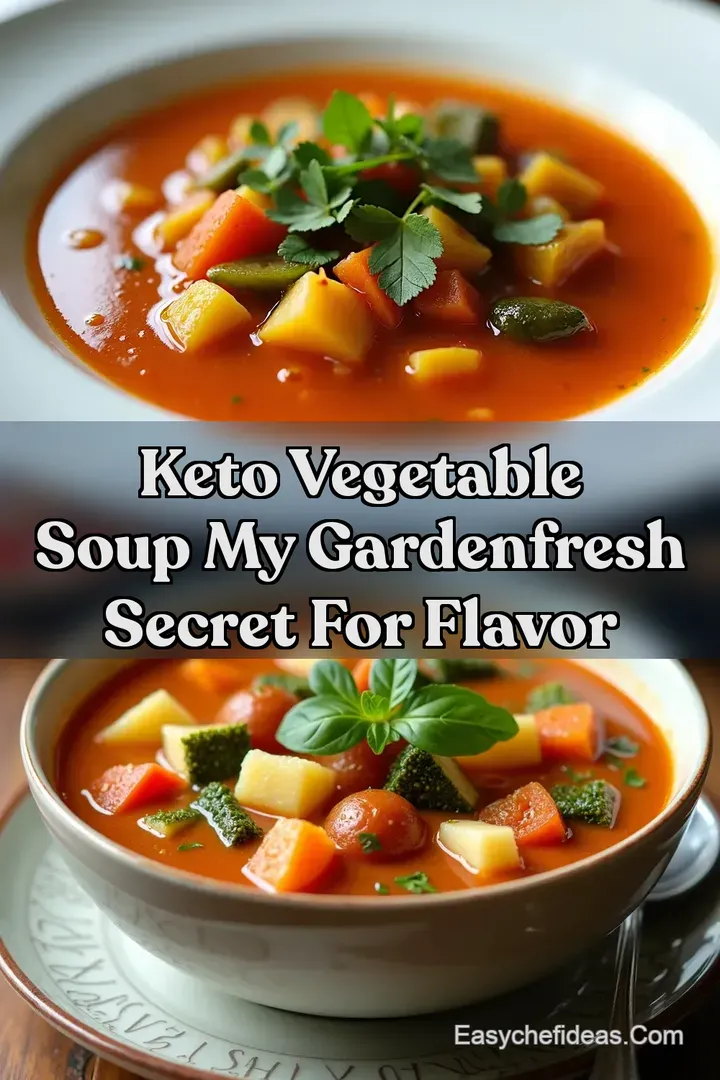 Keto Vegetable Soup My GardenFresh Secret for Flavor