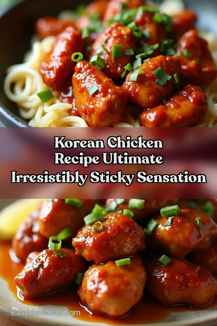 Korean Chicken Recipe Ultimate Irresistibly Sticky Sensation