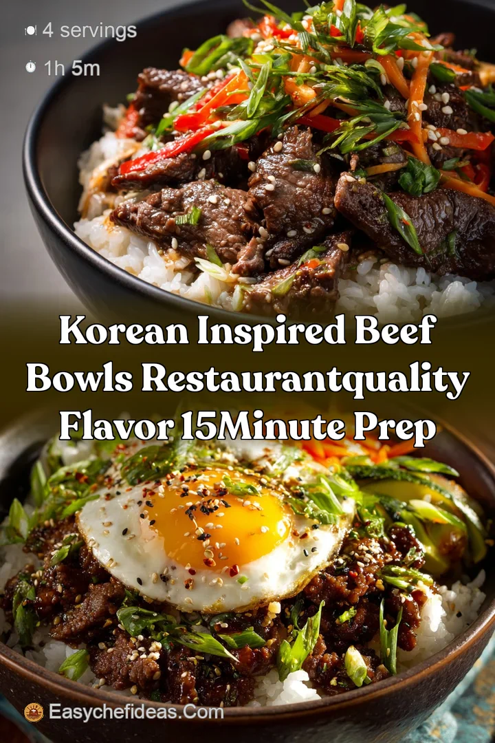 Korean Inspired Beef Bowls RestaurantQuality Flavor 15Minute Prep