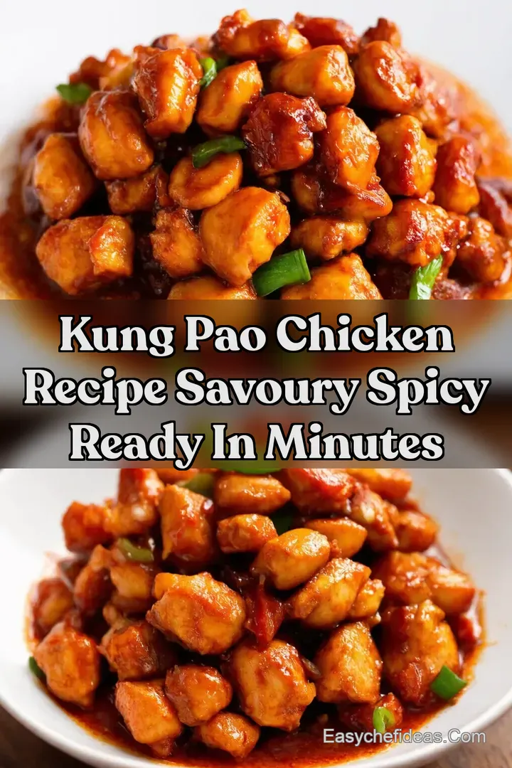 Kung Pao Chicken Recipe Savoury Spicy Ready in Minutes