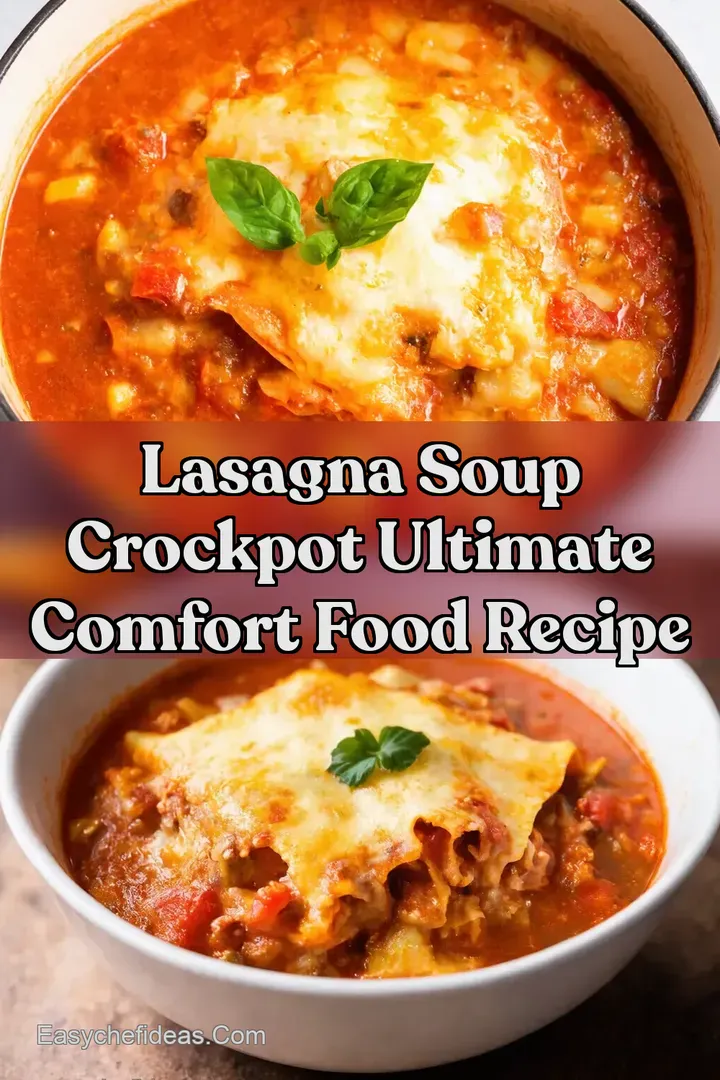 Lasagna Soup Crockpot Ultimate Comfort Food Recipe