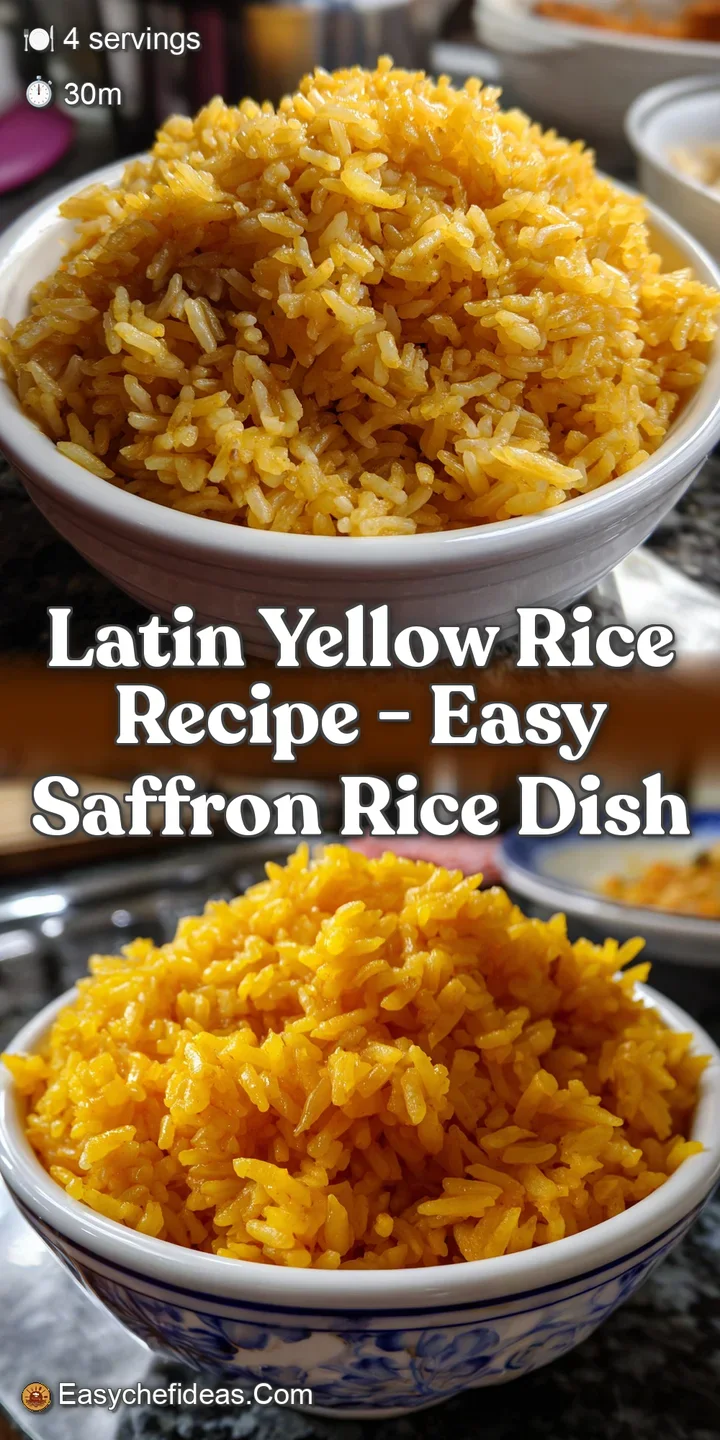 Latin Yellow Rice Recipe - Easy Saffron Rice Dish