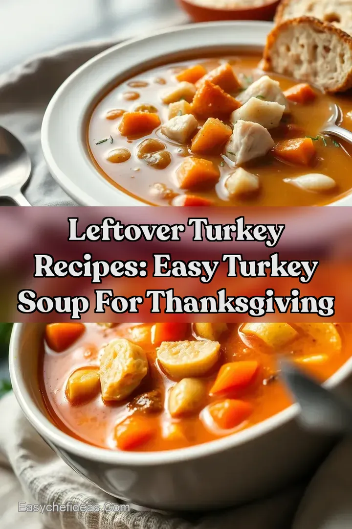 Leftover Turkey Recipes: Easy Turkey Soup For Thanksgiving
