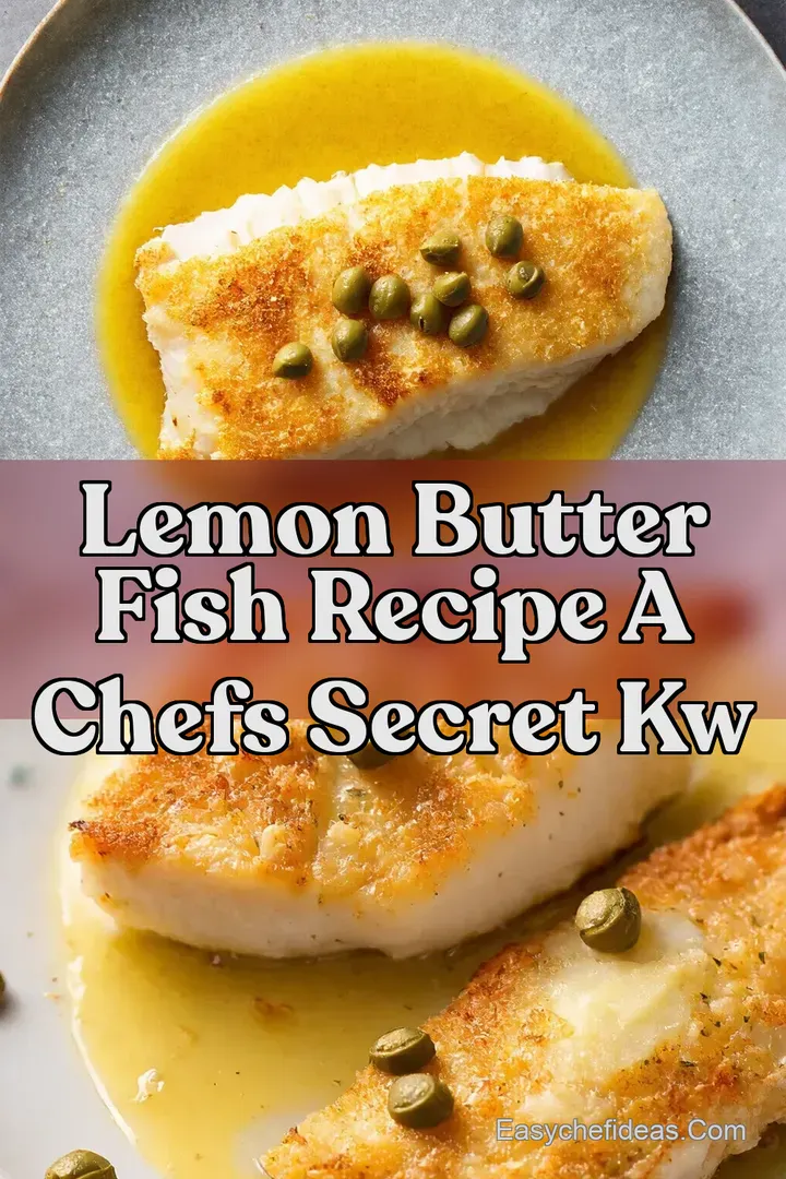 Lemon Butter Fish Recipe A Chefs Secret kw