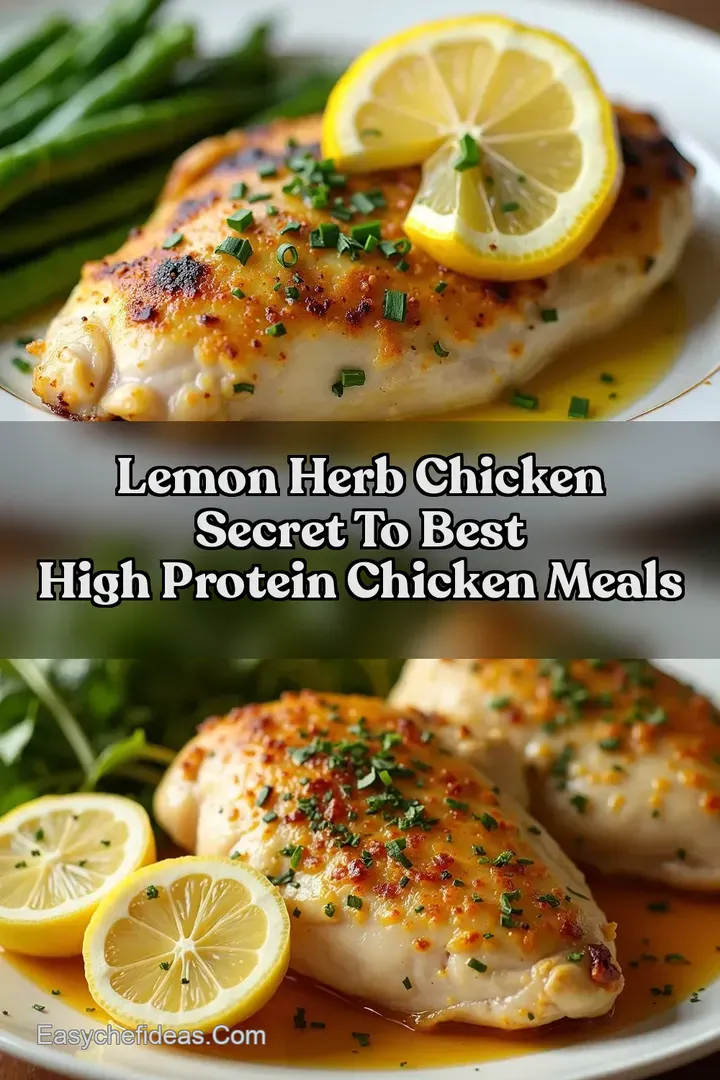 Lemon Herb Chicken Secret To Best High Protein Chicken Meals