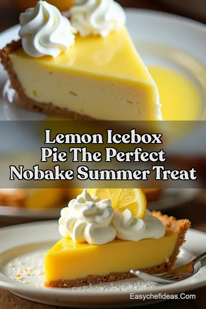 Lemon Icebox Pie The Perfect NoBake Summer Treat