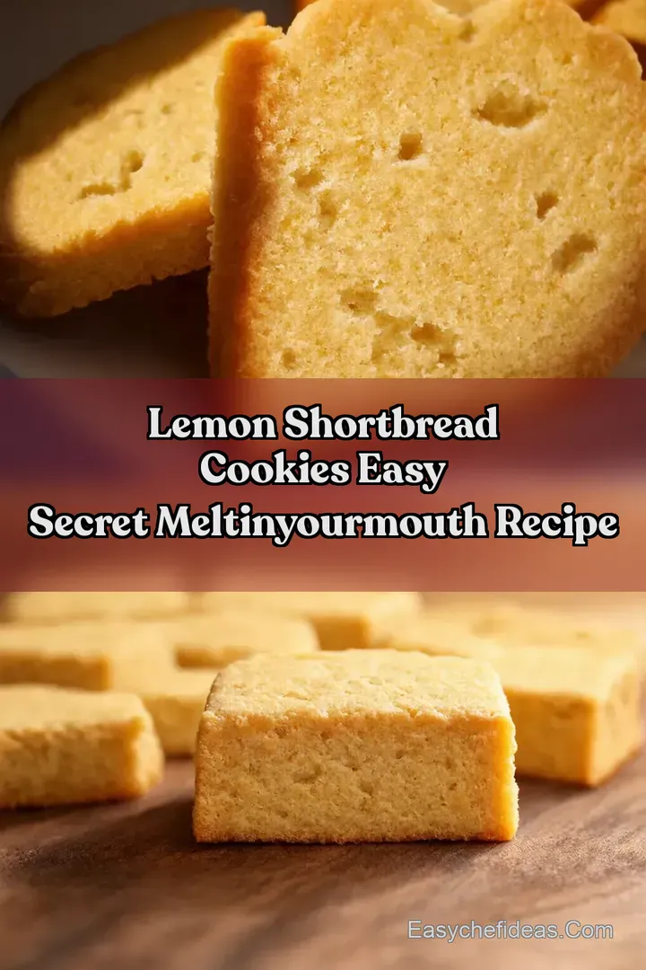 Lemon Shortbread Cookies Easy Secret MeltinYourMouth Recipe