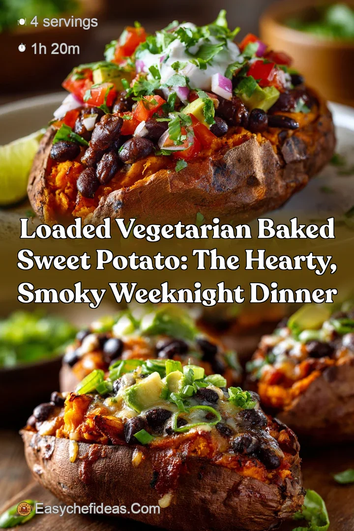 Loaded Vegetarian Baked Sweet Potato: The Hearty Smoky Weeknight Dinner