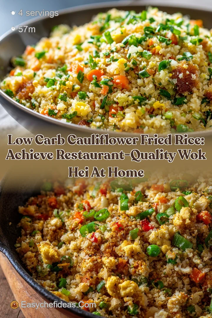 Low Carb Cauliflower Fried Rice: Achieve Restaurant-Quality Wok Hei at Home