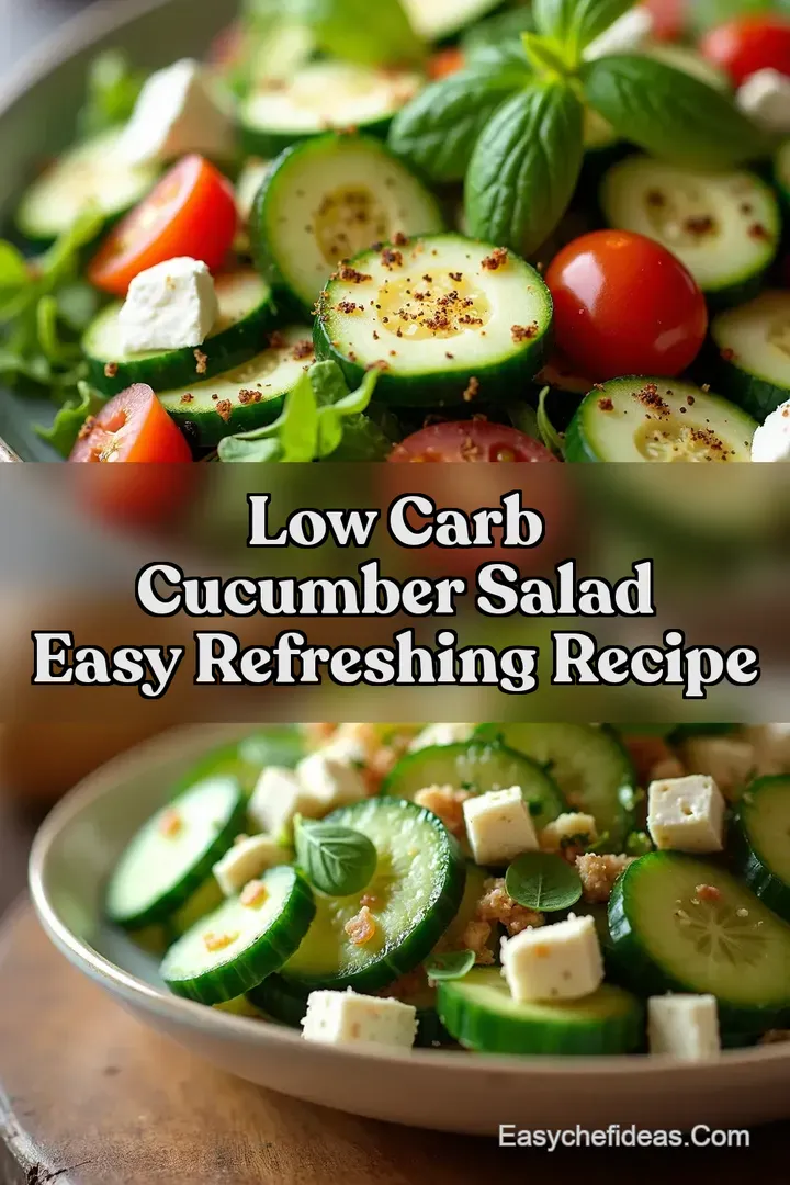 Low Carb Cucumber Salad Easy Refreshing Recipe