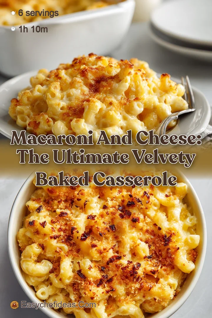 Macaroni and Cheese: The Ultimate Velvety Baked Casserole