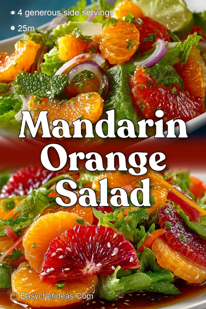 Mandarin Orange Salad Recipe: Zesty Ginger Vinaigrette - Easy Chef Ideas