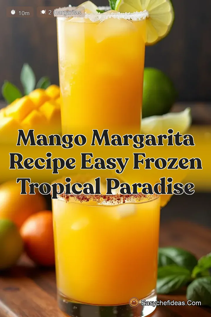 Mango Margarita Recipe Easy Frozen Tropical Paradise