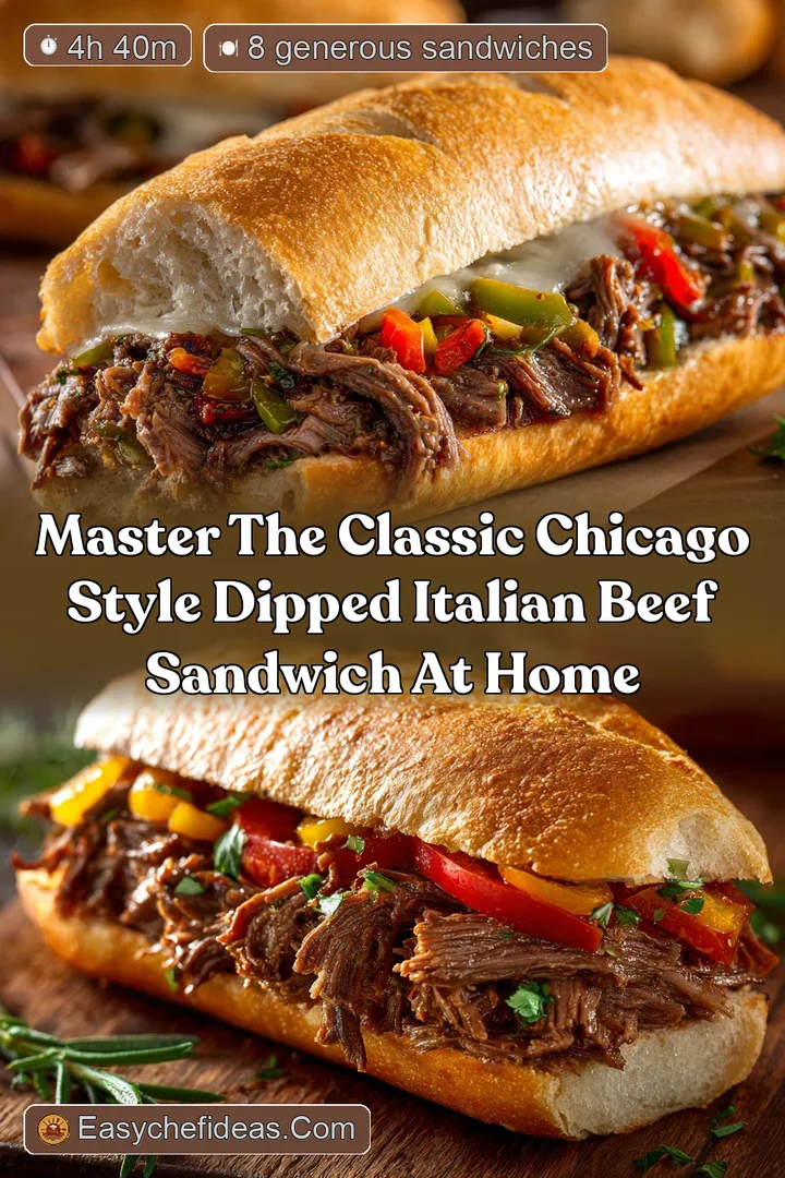 Master the Classic Chicago Style Dipped Italian Beef Sandwich at Home