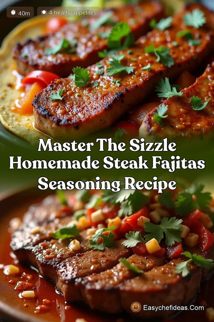 Master The Sizzle Homemade Steak Fajitas Seasoning Recipe