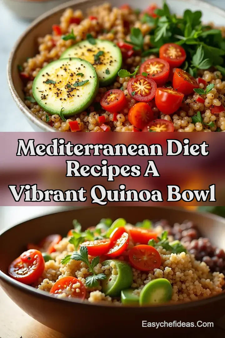 Mediterranean Diet Recipes A Vibrant Quinoa Bowl