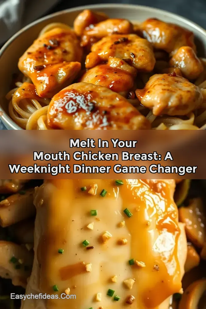 Melt In Your Mouth Chicken Breast: A Weeknight Dinner Game Changer