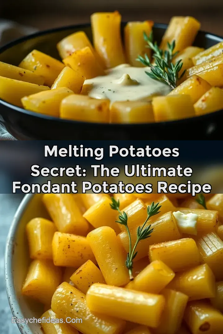 Melting Potatoes Secret: The Ultimate Fondant Potatoes Recipe
