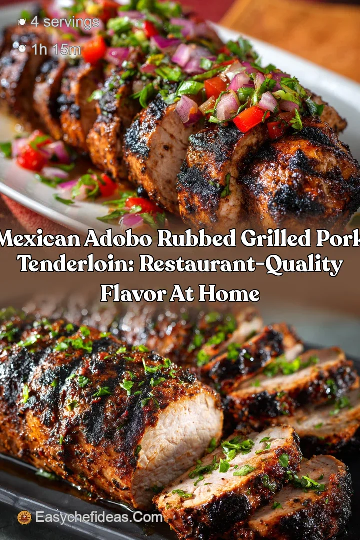 Mexican Adobo Rubbed Grilled Pork Tenderloin: Restaurant-Quality Flavor At Home