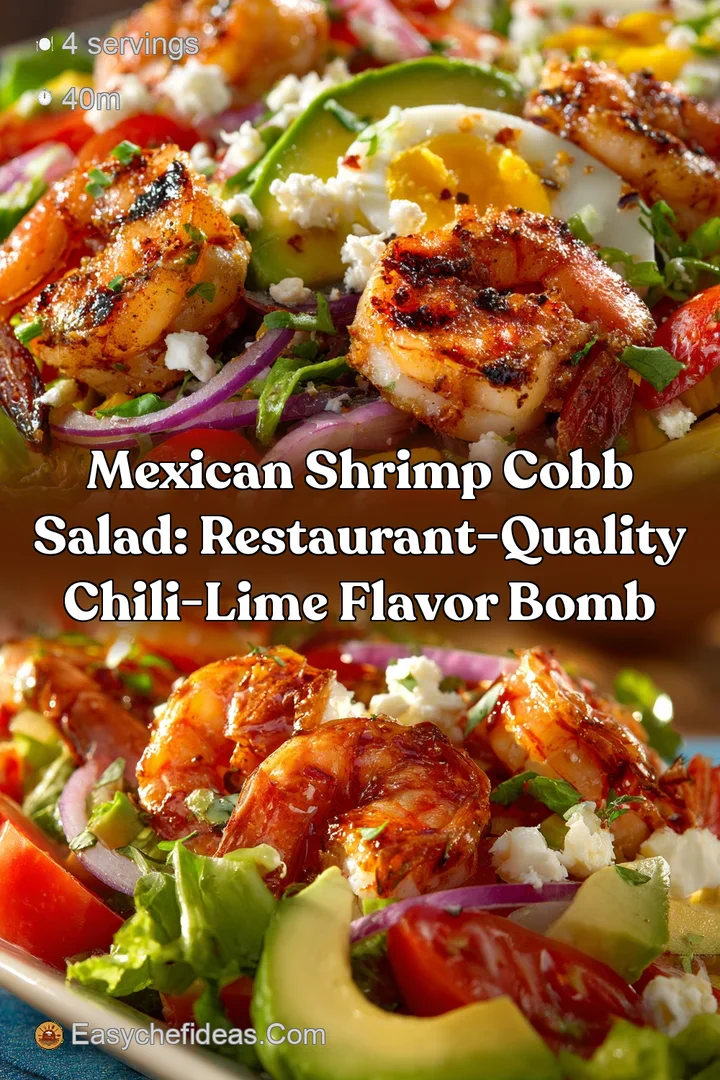 Mexican Shrimp Cobb Salad: Restaurant-Quality Chili-Lime Flavor Bomb
