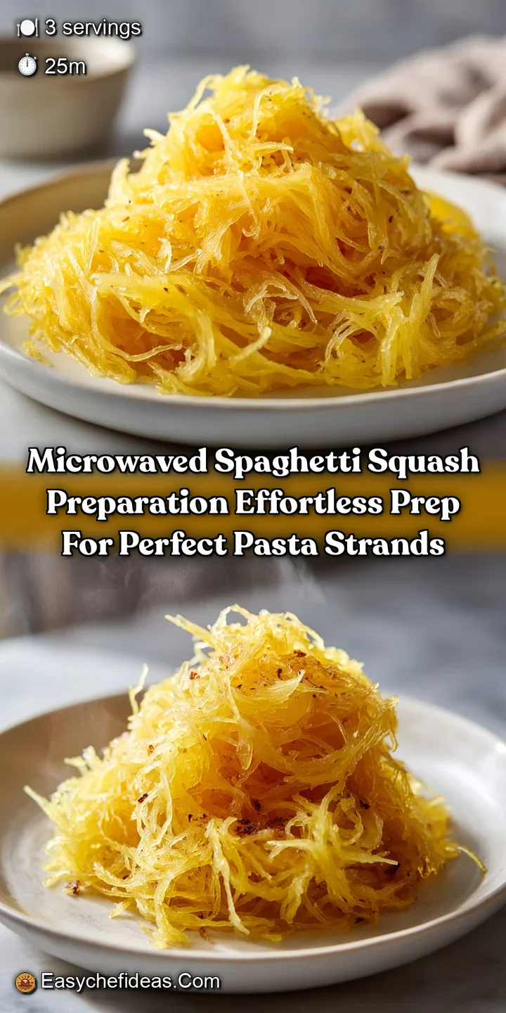 Microwaved Spaghetti Squash Preparation Effortless Prep for Perfect Pasta Strands