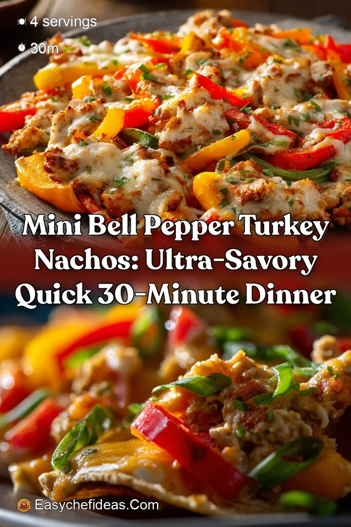 Mini Bell Pepper Turkey Nachos: Ultra-Savory Quick 30-Minute Dinner