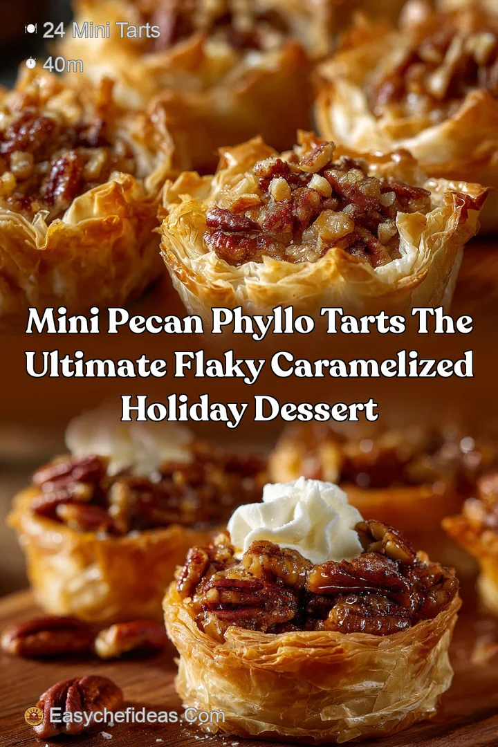 Mini Pecan Phyllo Tarts The Ultimate Flaky Caramelized Holiday Dessert