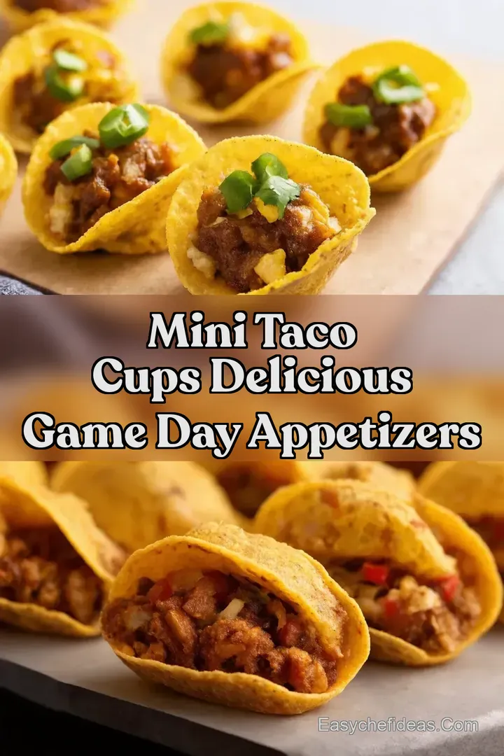 Mini Taco Cups Delicious Game Day Appetizers