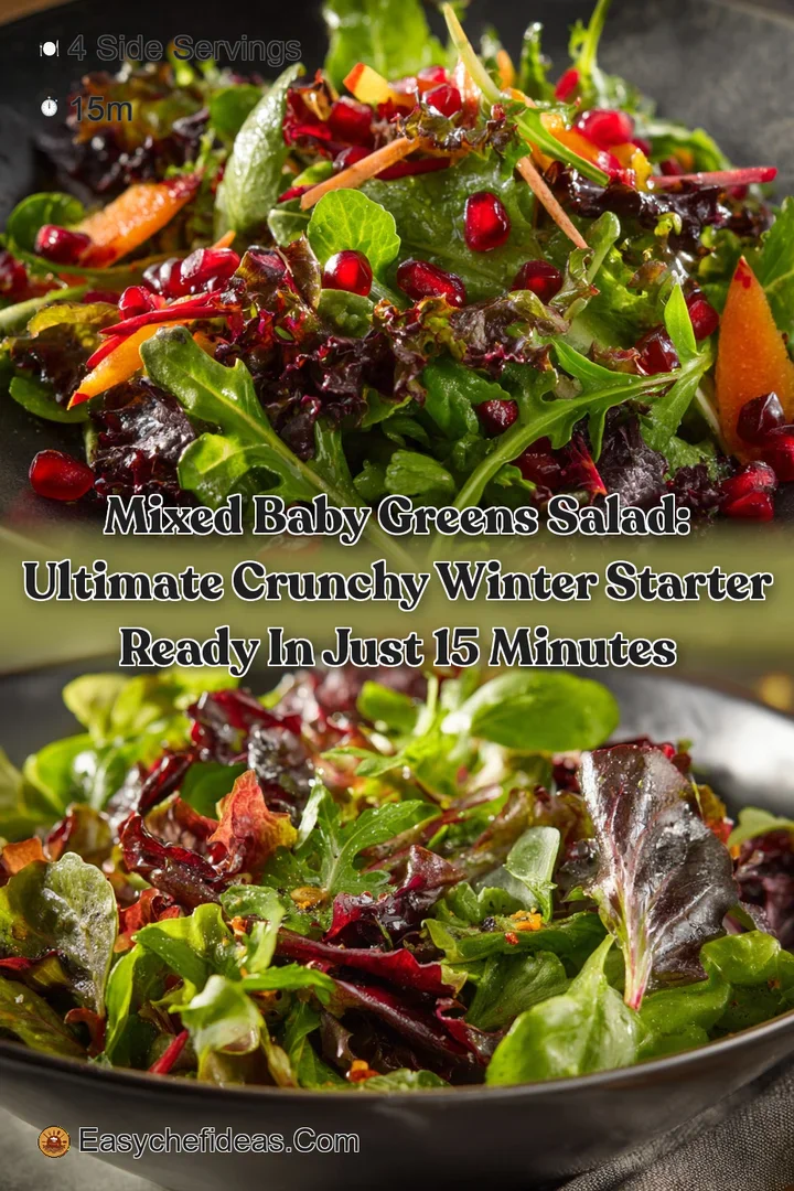 Mixed Baby Greens Salad: Ultimate Crunchy Winter Starter Ready in Just 15 Minutes