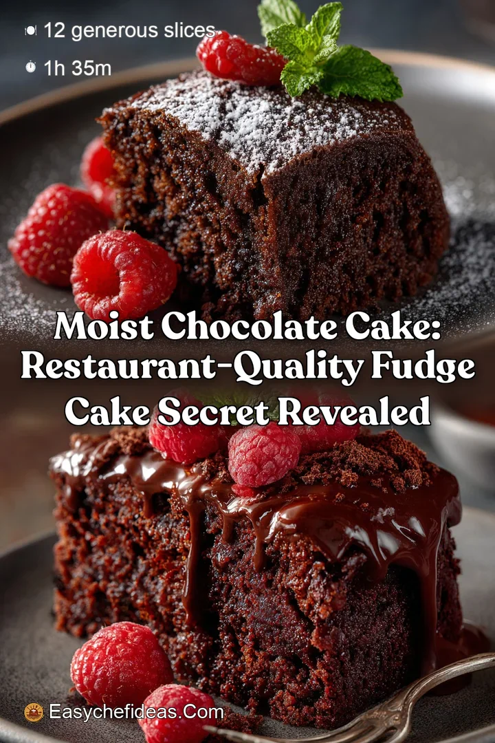 Moist Chocolate Cake: Restaurant-Quality Fudge Cake Secret Revealed